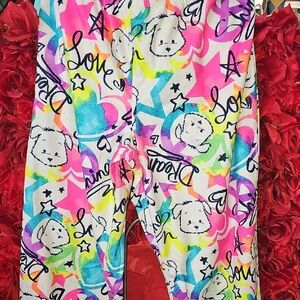 Justice Girls Multicolor Graphic Sleep Pants Size 16/18